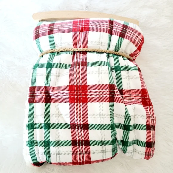 MERRY & BRIGHT Christmas Plaid Baby Reversible Blanket - Picture 4 of 4